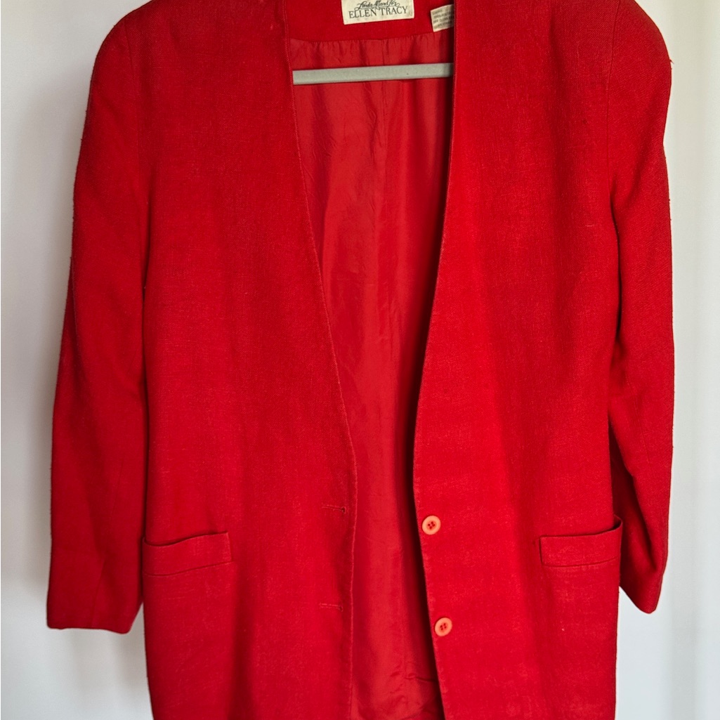 Ellen Tracy Scarlet Jacket